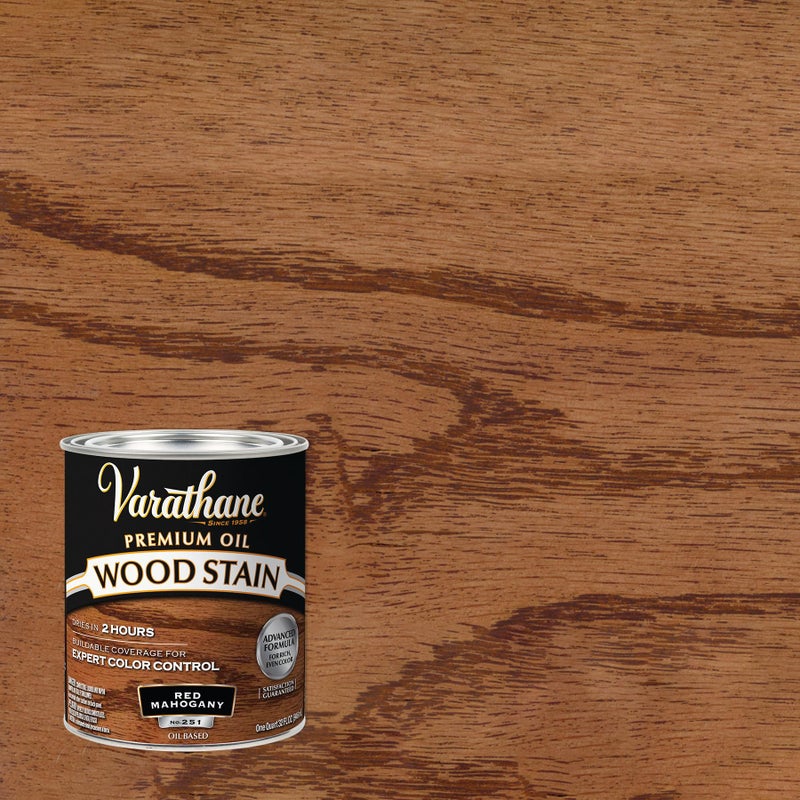 Varathane 211724H Premium Wood Stain, Quart, Red Mahogany - Image 2